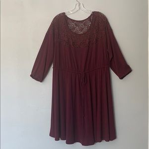 Burgundy torrid dress